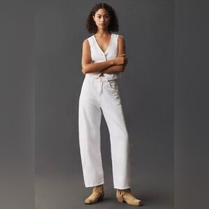 MOTHER The Full Pipe Flood High-Rise Barrel Jeans